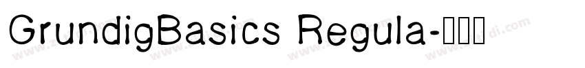 GrundigBasics Regula字体转换